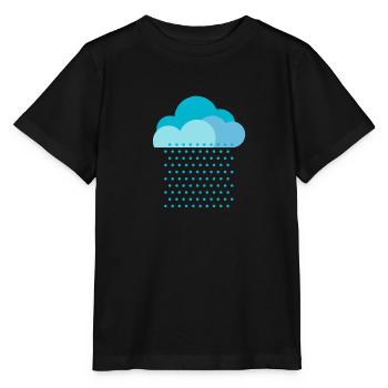 Wir lieben Regen, Wetter, Wolke, Regentropfen, - Stanley/Stella Kinder T-Shirt MINI CREATOR  - Schwarz - Vorne - Mikhail (115cm)