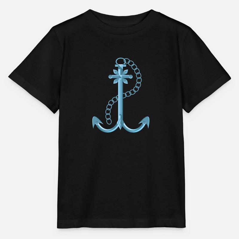 ancre - T-shirt bio MINI CREATOR Stanley/Stella Enfant - noir