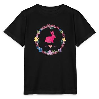 hase kranz - Stanley/Stella Kinder T-Shirt MINI CREATOR  - Schwarz - Vorne - Mikhail (115cm)