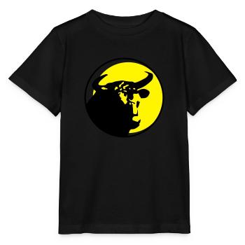 stier - Stanley/Stella Kinder T-Shirt MINI CREATOR  - Schwarz - Vorne - Mikhail (115cm)