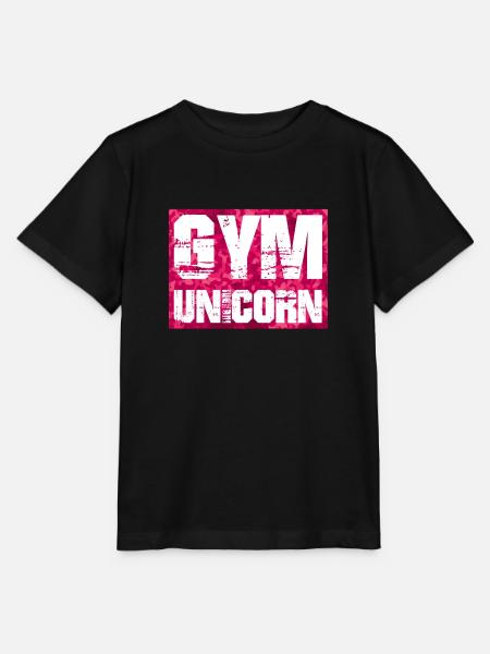 gym unicorn - Stanley/Stella Kinder T-Shirt MINI CREATOR  - Schwarz