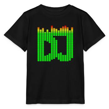 DJ Musik Equalizer - Stanley/Stella Kinder T-Shirt MINI CREATOR  - Schwarz - Vorne - Mikhail (115cm)