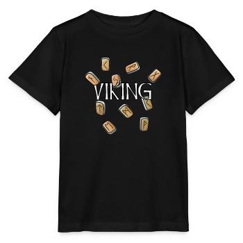 Viking - runes viking - T-shirt bio MINI CREATOR Stanley/Stella Enfant - noir - Devant - Mikhail (115cm)