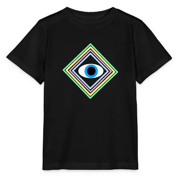 Oeil carré - T-shirt bio MINI CREATOR Stanley/Stella Enfant - noir - Devant - Mikhail (115cm)