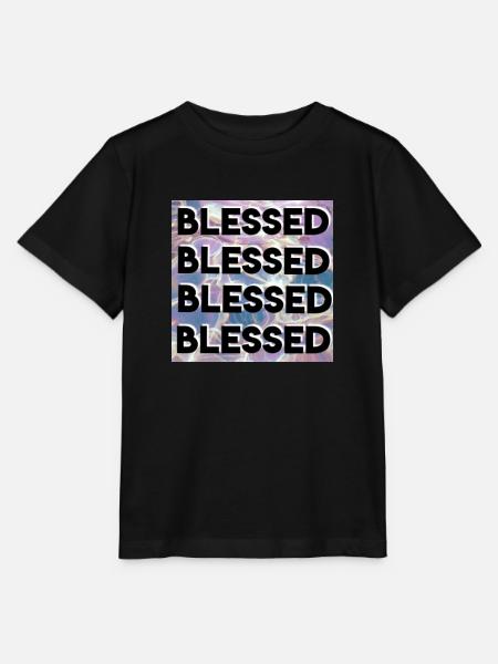 Blessed - christliches Design - Stanley/Stella Kinder T-Shirt MINI CREATOR - Schwarz