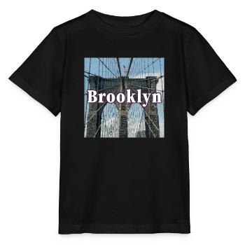 Brooklyn Bridge - Stanley/Stella Kinder T-Shirt MINI CREATOR  - Schwarz - Vorne - Mikhail (115cm)