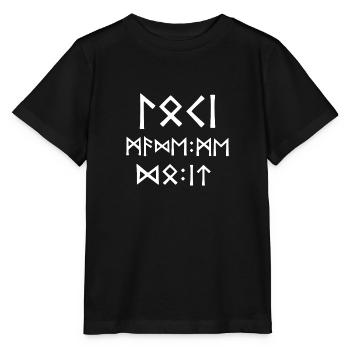 Wikiner Design Loki - Stanley/Stella Kinder T-Shirt MINI CREATOR  - Schwarz - Vorne - Mikhail (115cm)