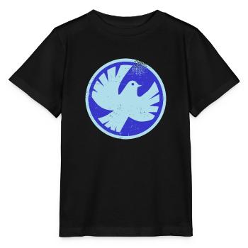 Colombe de paix - T-shirt bio MINI CREATOR Stanley/Stella Enfant - noir - Devant - Mikhail (115cm)