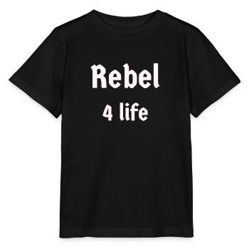 Rebel 4 life Rebell fürs Leben Revolution - Stanley/Stella Kinder T-Shirt MINI CREATOR  - Schwarz - Vorne - Mikhail (115cm)
