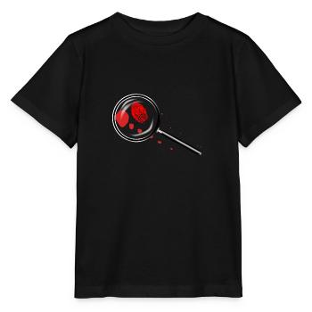 Detectives Magnifying Glass - Stanley/Stella MINI CREATOR Kids’ T-Shirt - black - Front - Mikhail (115cm)