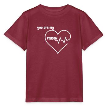 tu es ma personne amoureuse - T-shirt bio MINI CREATOR Stanley/Stella Enfant - bordeaux - Devant - Kain (125cm)