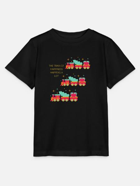 DER ZUG DES GLÜCKS VIEL - Stanley/Stella Kinder T-Shirt MINI CREATOR - Schwarz