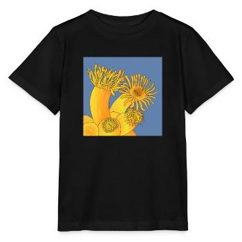 OrangeFarbene Korallen, Astroide-Polypen - Stanley/Stella Kinder T-Shirt MINI CREATOR  - Schwarz - Vorne - Mikhail (115cm)
