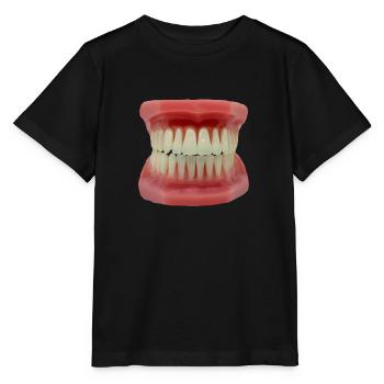 Les dents - T-shirt bio MINI CREATOR Stanley/Stella Enfant - noir - Devant - Mikhail (115cm)