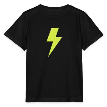 lighting bolt - Stanley/Stella MINI CREATOR Kids’ T-Shirt - black - Front - Mikhail (115cm)