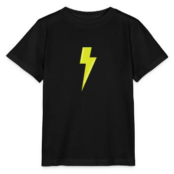 lighting bolt - Stanley/Stella MINI CREATOR Kids’ T-Shirt - black - Front - Mikhail (115cm)