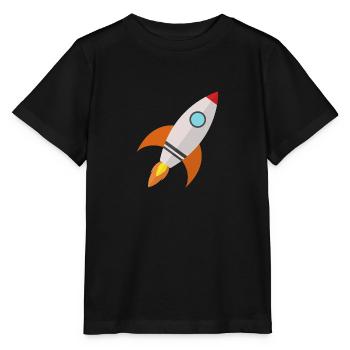 fusée - T-shirt bio MINI CREATOR Stanley/Stella Enfant - noir - Devant - Mikhail (115cm)