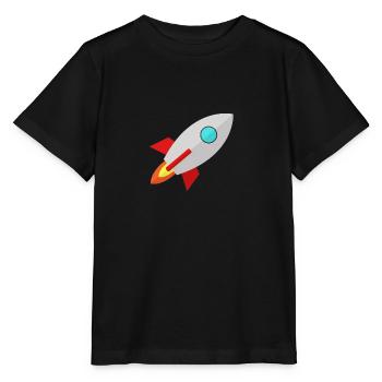 fusée - T-shirt bio MINI CREATOR Stanley/Stella Enfant - noir - Devant - Mikhail (115cm)