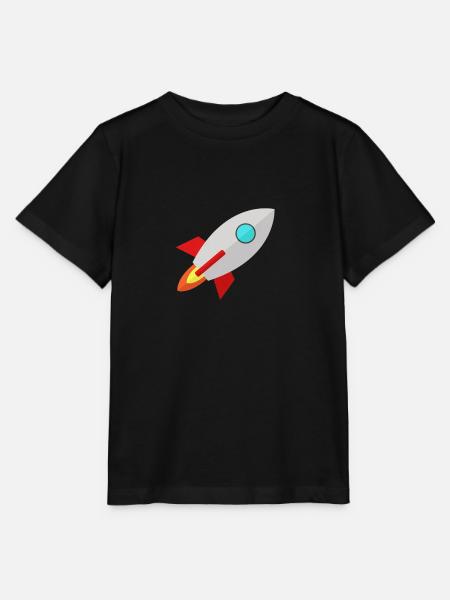 rocket - Stanley/Stella MINI CREATOR Kids’ T-Shirt - black