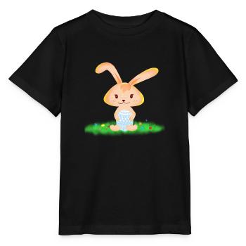 Doux lapin de Pâques - T-shirt bio MINI CREATOR Stanley/Stella Enfant - noir - Devant - Mikhail (115cm)