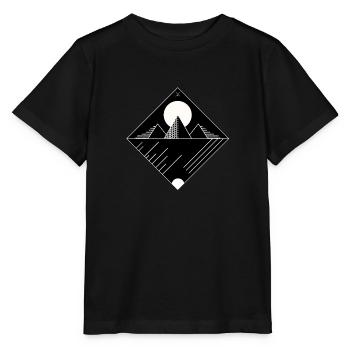 Pyramide, minimale - T-shirt bio MINI CREATOR Stanley/Stella Enfant - noir - Devant - Mikhail (115cm)