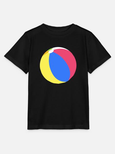 Beachball - Stanley/Stella Kinder T-Shirt MINI CREATOR - Schwarz