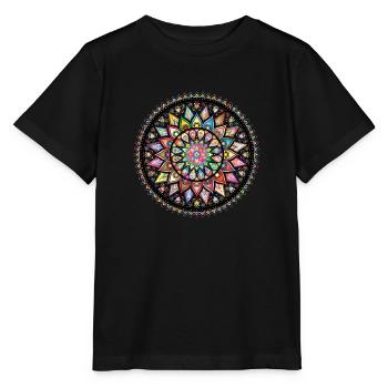 Mandala - Stanley/Stella Kinder T-Shirt MINI CREATOR  - Schwarz - Vorne - Mikhail (115cm)