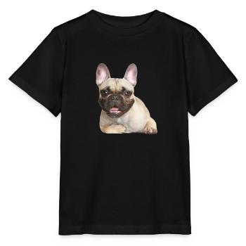 Bulldog - T-shirt bio MINI CREATOR Stanley/Stella Enfant - noir - Devant - Mikhail (115cm)