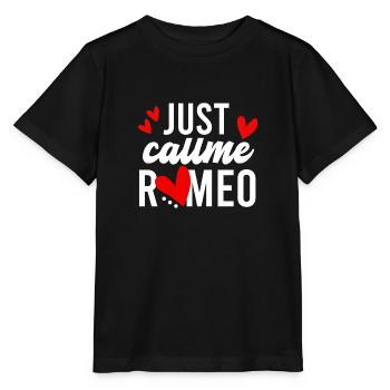 Juste Callme Romeo - T-shirt bio MINI CREATOR Stanley/Stella Enfant - noir - Devant - Mikhail (115cm)
