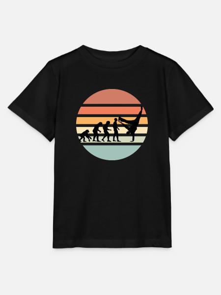 Evolution of mankind HIP HOP - Stanley/Stella Kinder T-Shirt MINI CREATOR  - Schwarz