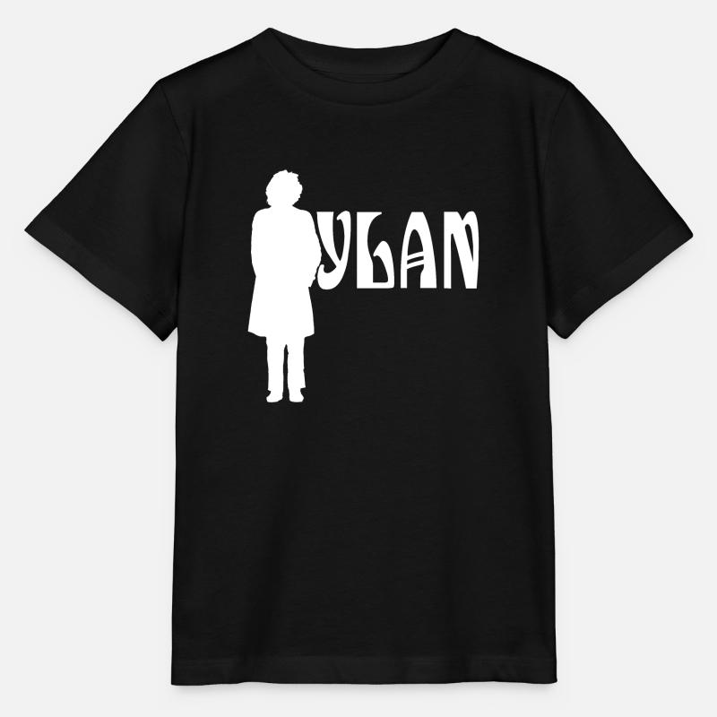 Silhouette White Bob Dylan - Stanley/Stella MINI CREATOR Kids’ T-Shirt - black