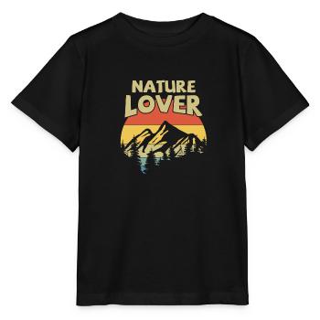 nature lover - Stanley/Stella MINI CREATOR Kids’ T-Shirt - black - Front - Mikhail (115cm)