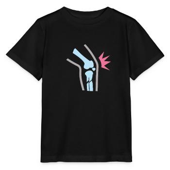 Douleur au genou - T-shirt bio MINI CREATOR Stanley/Stella Enfant - noir - Devant - Mikhail (115cm)