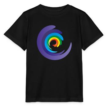 rainbow chakra - Stanley/Stella Kinder T-Shirt MINI CREATOR  - Schwarz - Vorne - Mikhail (115cm)