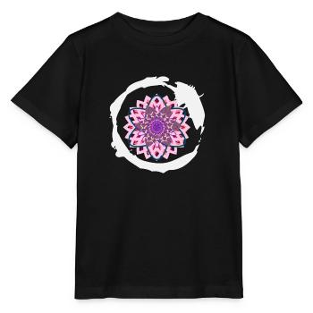 Mandala - Stanley/Stella Kinder T-Shirt MINI CREATOR  - Schwarz - Vorne - Mikhail (115cm)
