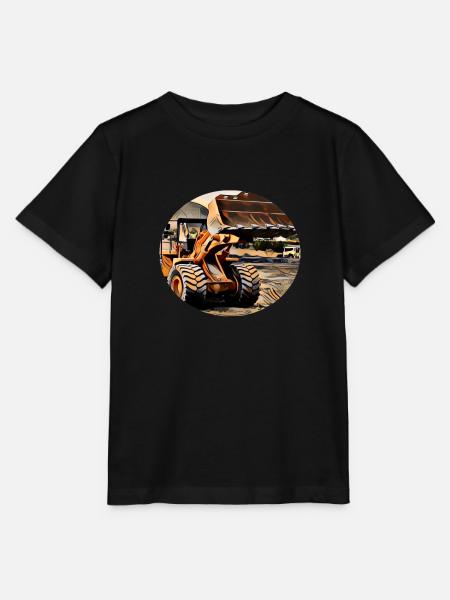 Radlader - Stanley/Stella Kinder T-Shirt MINI CREATOR  - Schwarz