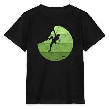 Climbing - T-shirt bio MINI CREATOR Stanley/Stella Enfant - noir - Devant - Mikhail (115cm)