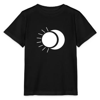 sun and moon - Stanley/Stella MINI CREATOR Kids’ T-Shirt - black - Front - Mikhail (115cm)