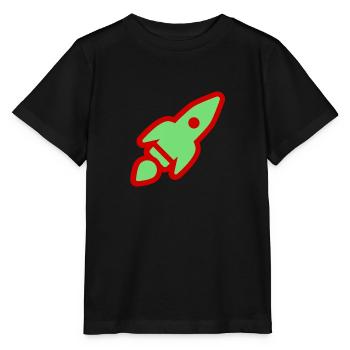 Grüne Rakete - Stanley/Stella Kinder T-Shirt MINI CREATOR  - Schwarz - Vorne - Mikhail (115cm)