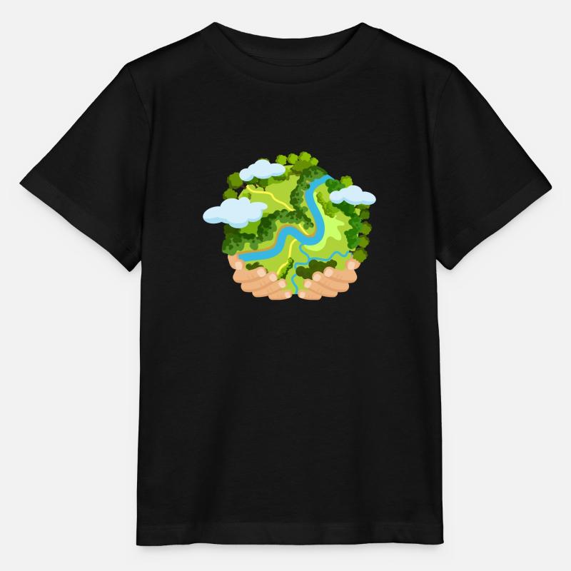 Save the planet Earth Day - T-shirt bio MINI CREATOR Stanley/Stella Enfant - noir