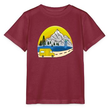 van life - T-shirt bio MINI CREATOR Stanley/Stella Enfant - bordeaux - Devant - Kain (125cm)