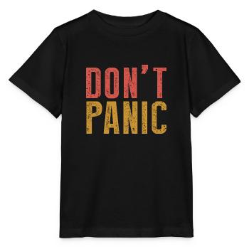 Don t Panic - Stanley/Stella Kinder T-Shirt MINI CREATOR  - Schwarz - Vorne - Mikhail (115cm)