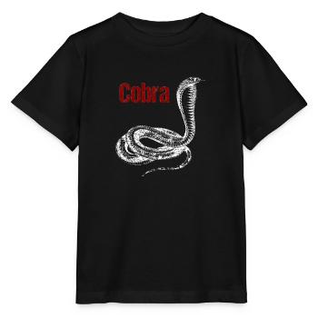 Cobra Snake - Stanley/Stella Kinder T-Shirt MINI CREATOR  - Schwarz - Vorne - Mikhail (115cm)