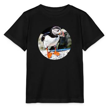 Puffin Rock - Stanley/Stella MINI CREATOR Kids’ T-Shirt - black - Front - Mikhail (115cm)