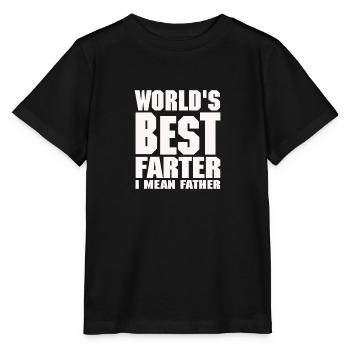 world best farter - Stanley/Stella MINI CREATOR Kids’ T-Shirt - black - Front - Mikhail (115cm)
