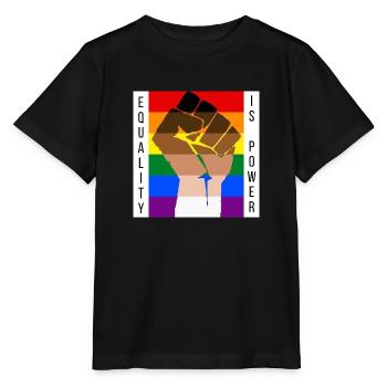 Equality LGBT BLM - Stanley/Stella MINI CREATOR Kids’ T-Shirt - black - Front - Mikhail (115cm)