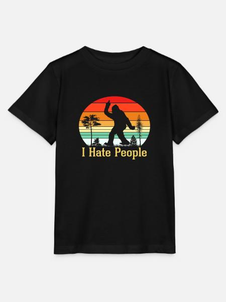 I hate People - Stanley/Stella Kinder T-Shirt MINI CREATOR  - Schwarz