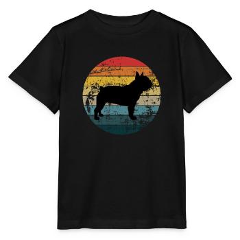 French Bulldog - Stanley/Stella MINI CREATOR Kids’ T-Shirt - black - Front - Mikhail (115cm)