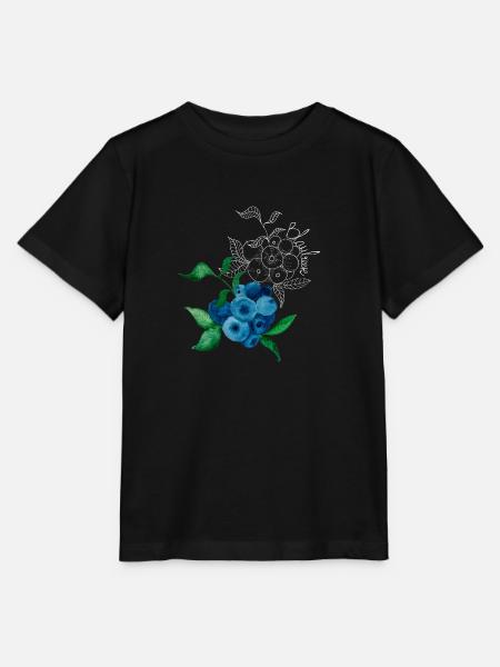 Blaubeere - Stanley/Stella Kinder T-Shirt MINI CREATOR  - Schwarz