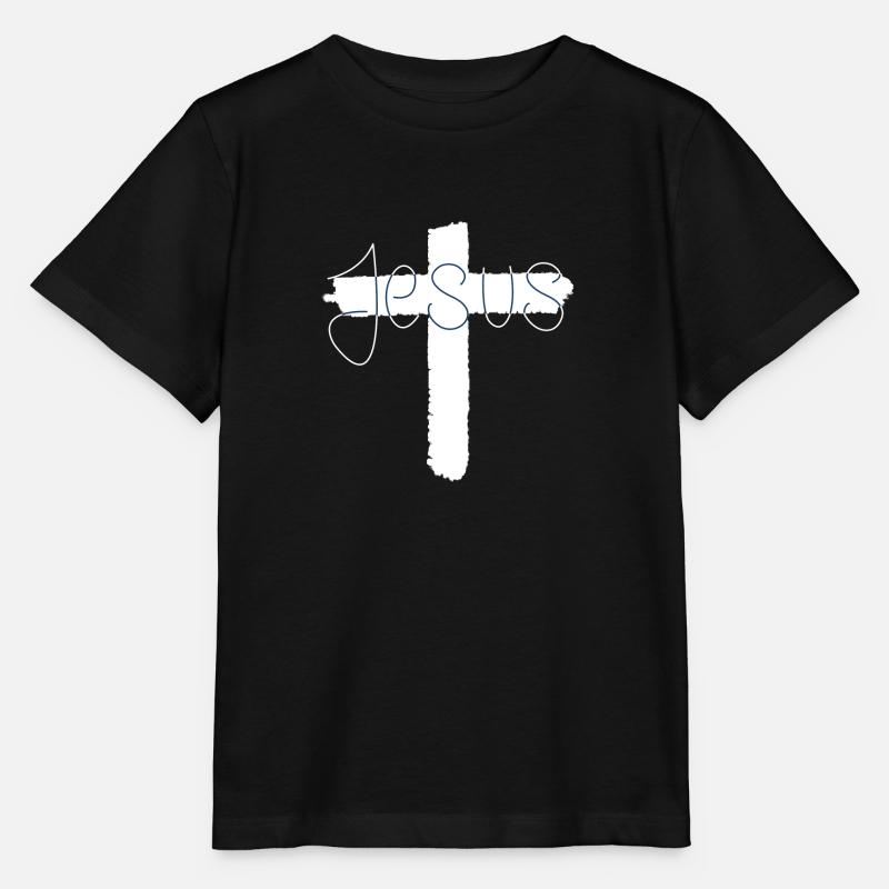 Jesus - Stanley/Stella Kinder T-Shirt MINI CREATOR  - Schwarz